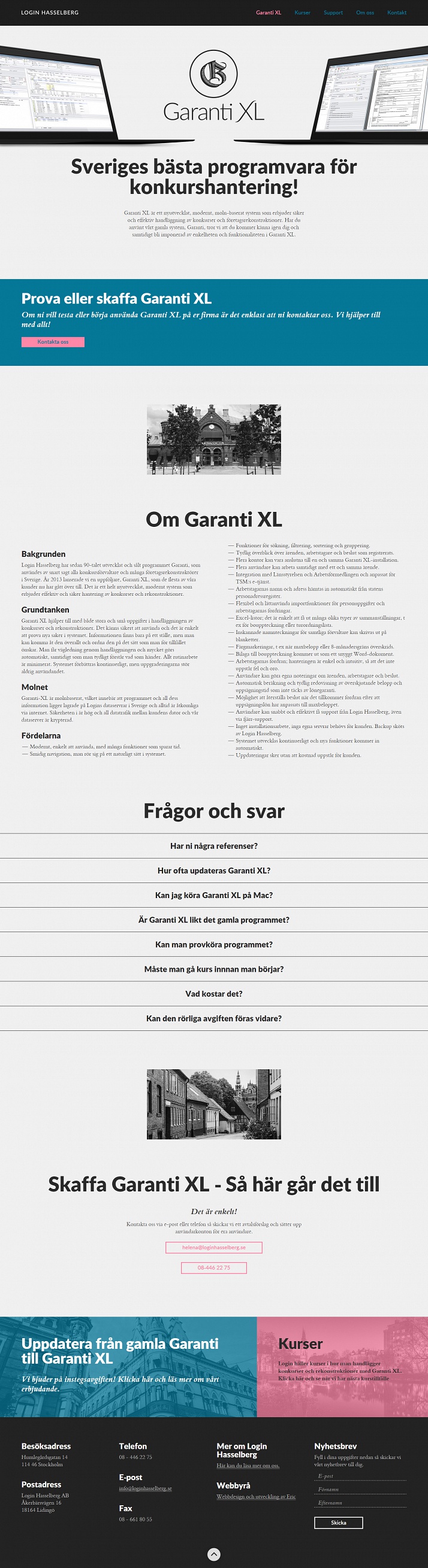 Nya logotyper, webbdesign och utveckling för Login Hasselberg | Logotyp | Design | Kod