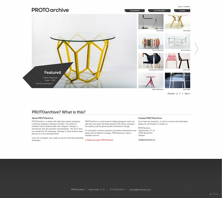 PROTOarchive, för dina designprototyper | Logotyp | Design | Kod